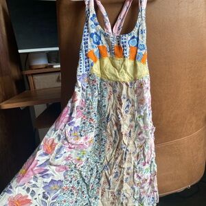 Blue Sky Multicolor Patchwork Dress